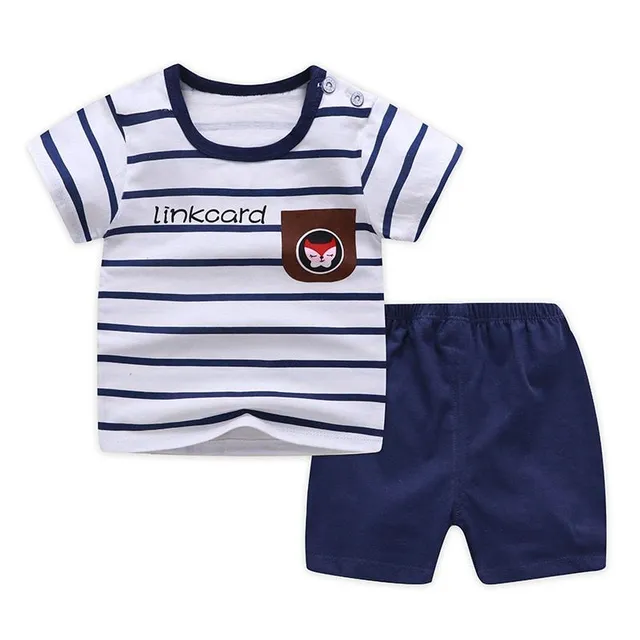 Set of children's shorts and short-sleeved T-shirt