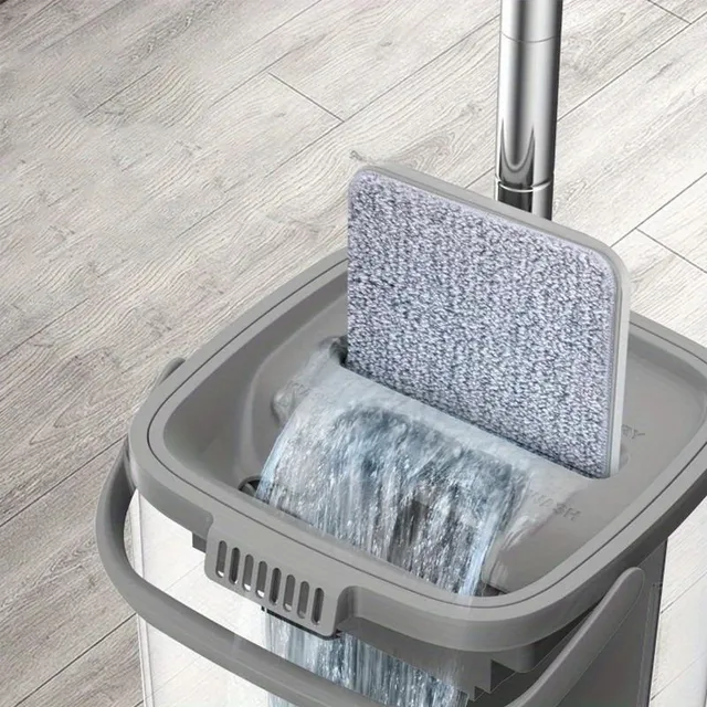 Modern mop and bucket for easy cleaning of floors