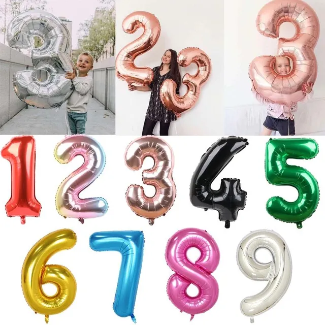 Blue Birthday Inflatable Numbers