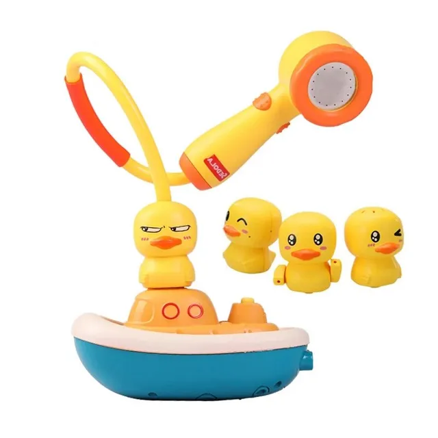 Baby bathroom toy - electric duck splashing water, floating shower toy, bathing game, bathtub shower, small duck, toy for children, gift