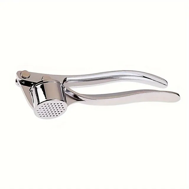 Stainless steel garlic and ginger press - practical kitchen helper for crushing and cutting