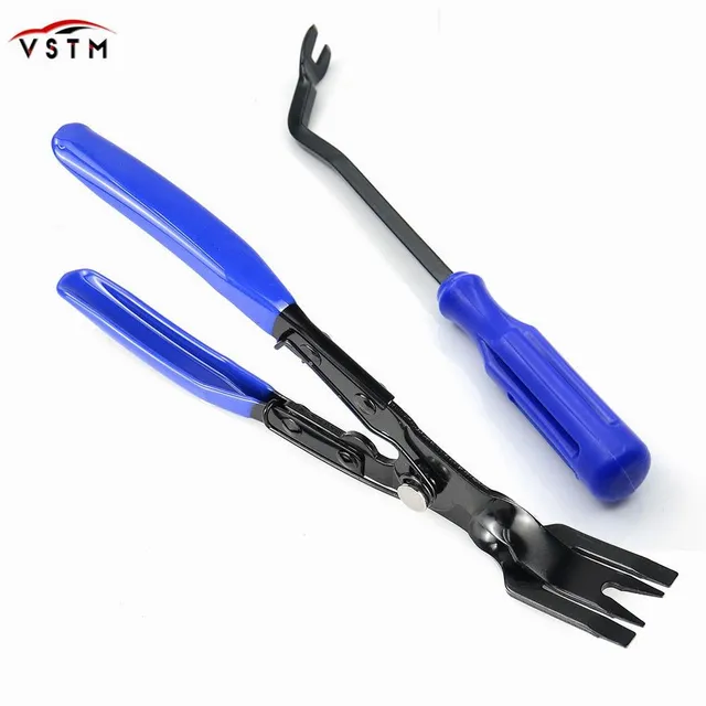 NEW Arrival Car Headlight Repair Installation Tool Trim Clip Removal Pliers Blue/Red for Car Door Panel Dashboard Removal Tool