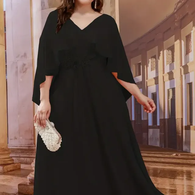 Rochie elegantă de seară cu flori pentru domnișoarele de onoare