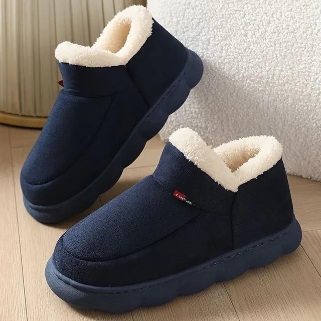 Men's Soft Teddy Pets Pets, Winter Cozy Boots, Against Slipping, Nazující