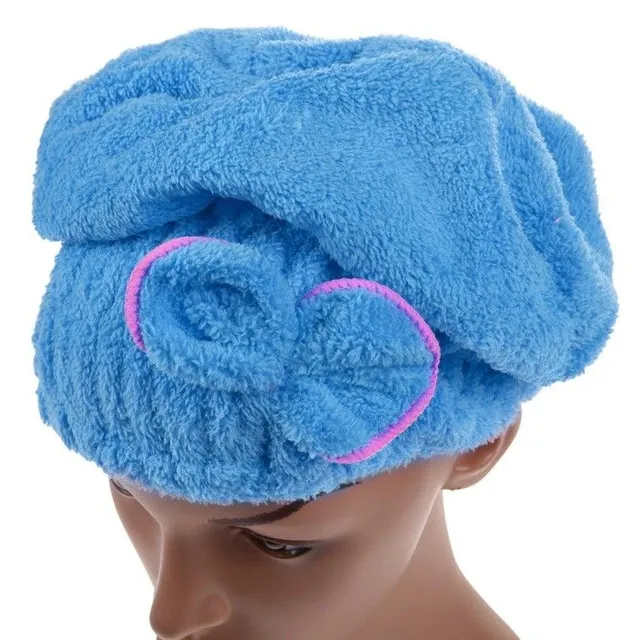 Turban on wet hair J2978