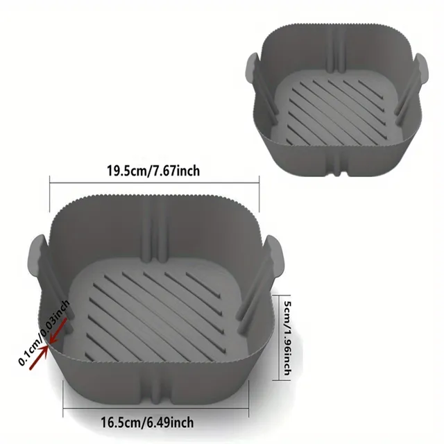 Silicone container for air fryer