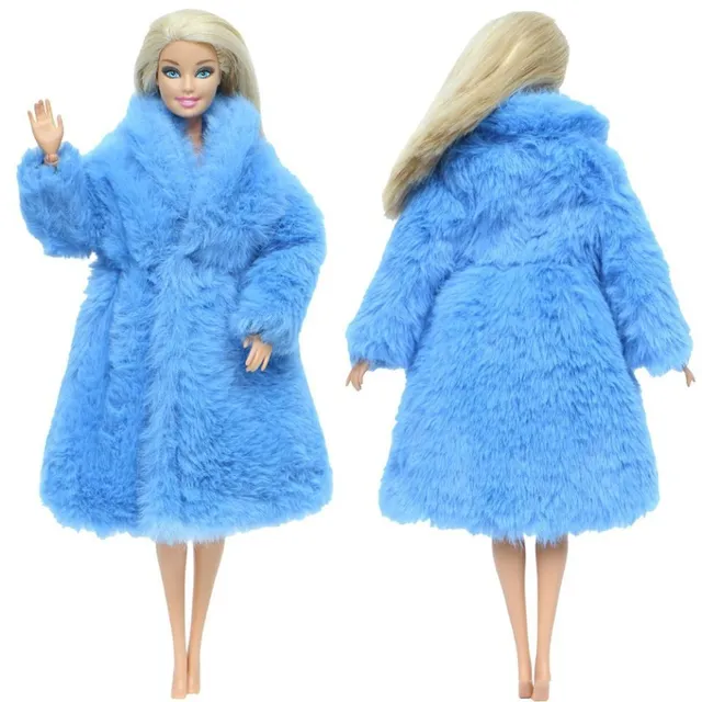 Soft coat for Barbie doll 14