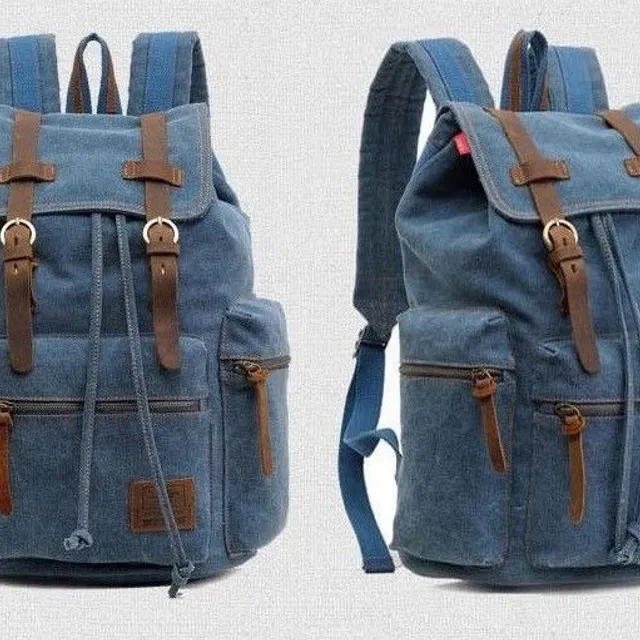 Kendall's travel cloth backpack modra