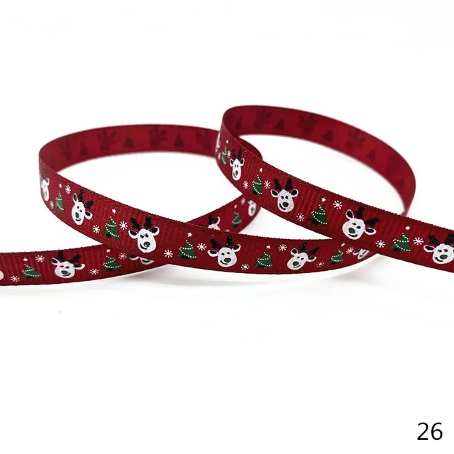 Christmas ribbon with print