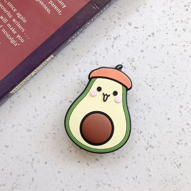 Suport PopSockets din silicon în formă drăguță de avocado și altele