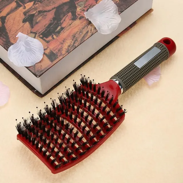 Hairdressing massage brush - antistatic bristles