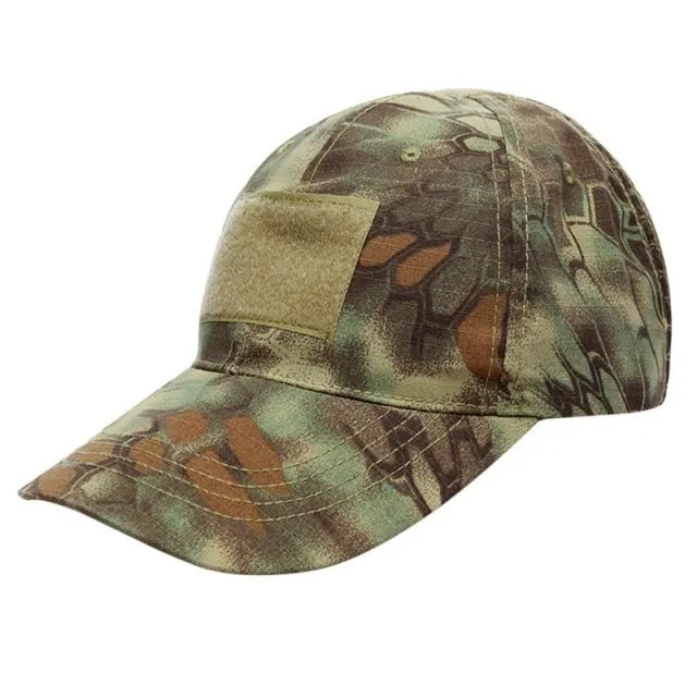 Military camouflage cap with Velcro