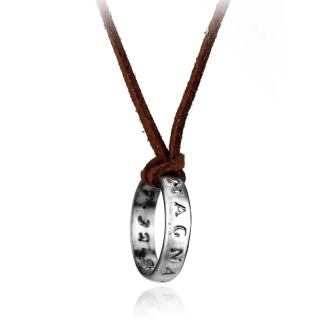 Stylish leather pendant "Uncharted 4"