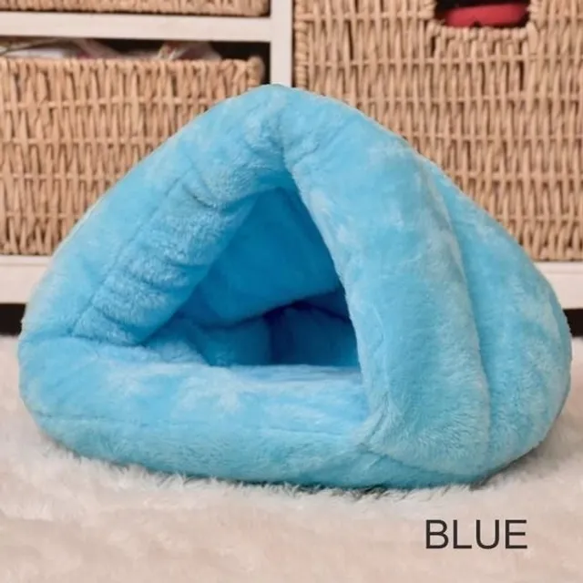 Pet Cat Dog House Kennel Puppy Cave Sleeping Bed Super Soft Mat Pad Warm Nest