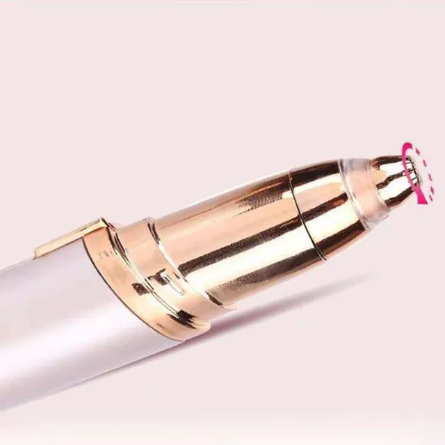 Eyebrow epilator in the shape of a typewriter