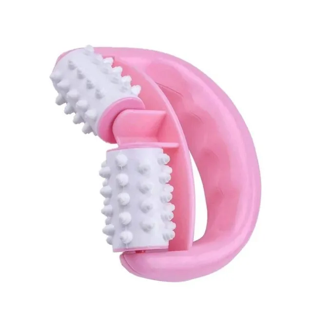 Hand massage roller against cellulite Acupressure massage on hand, legs, abdomen, thighs and buttocks Massage aid on sore, tense muscles 15 x 10 x 2 cm