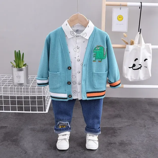 Ensemble de printemps pour enfant avec chemise et pull