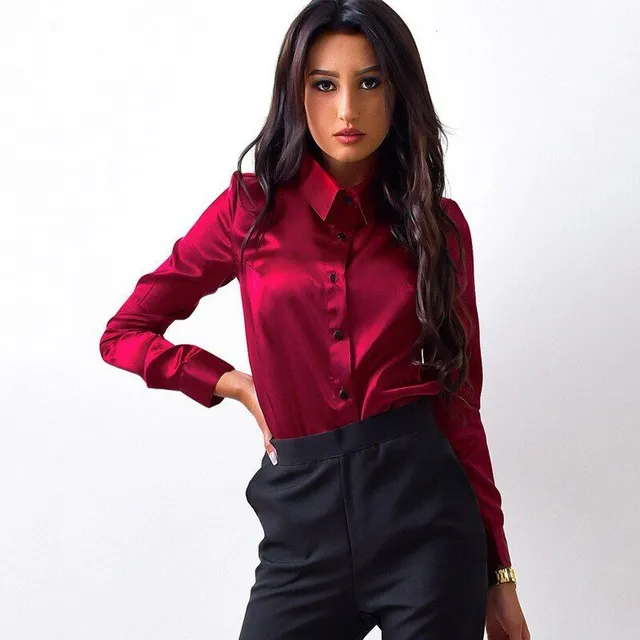 Ladies silk shirt