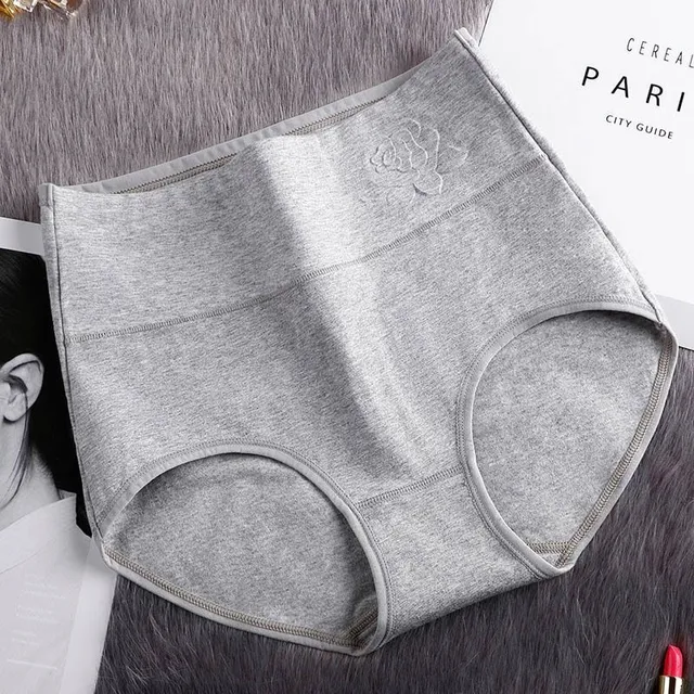 Cotton soft elastic panties with high waist