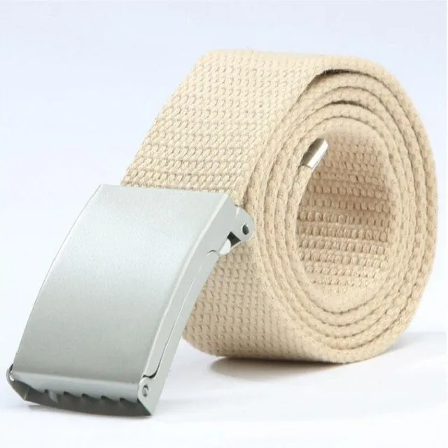 Fabric belt white 125 cm Michele latkovy-pasek-bezova 130-cm