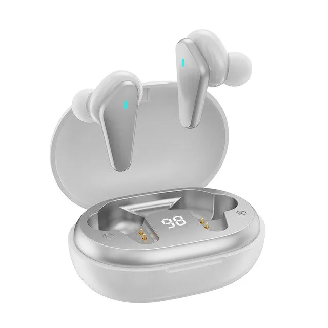 Elegáns 9D vezeték nélküli fejhallgató újratölthető tokkal
