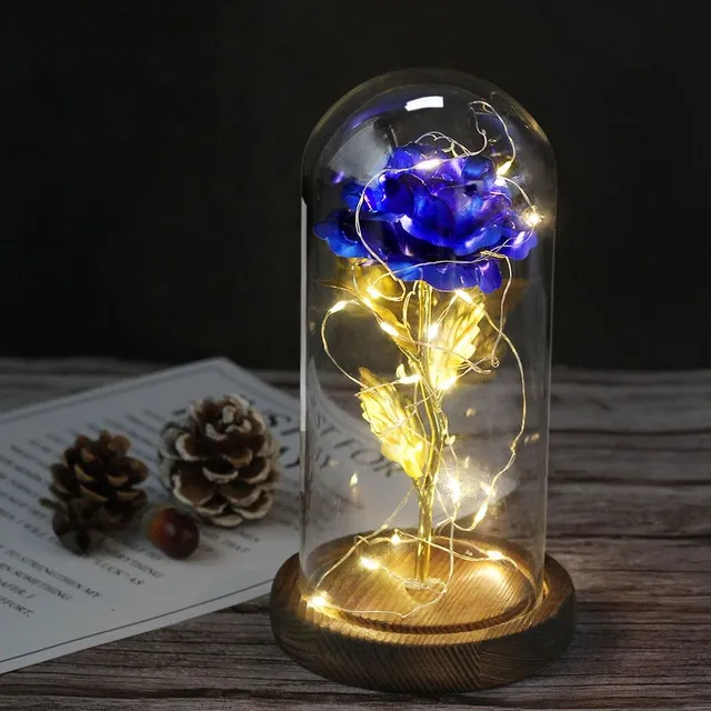 LED Roses in glass vase