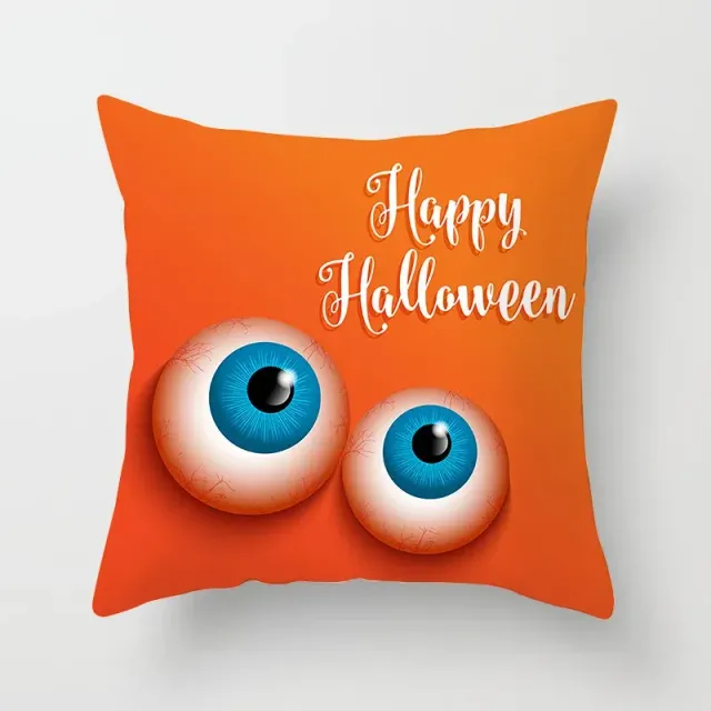 Halloween poliészter párna vicces mintával 45x45 cm kanapéra vagy hálószobába