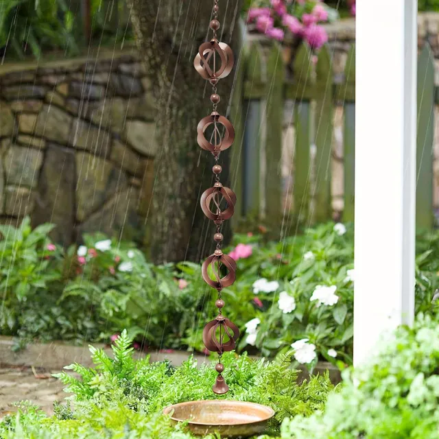 1 kawałek skręcający łańcuch, dzwony, dekoracja ogrod