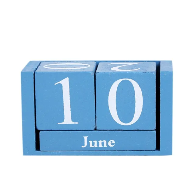 Wooden calendar of cubes