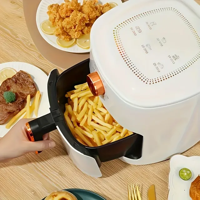 Hot air fryer with touch screen, oil-free oven, one-button control, multifunctional, home, large capacity