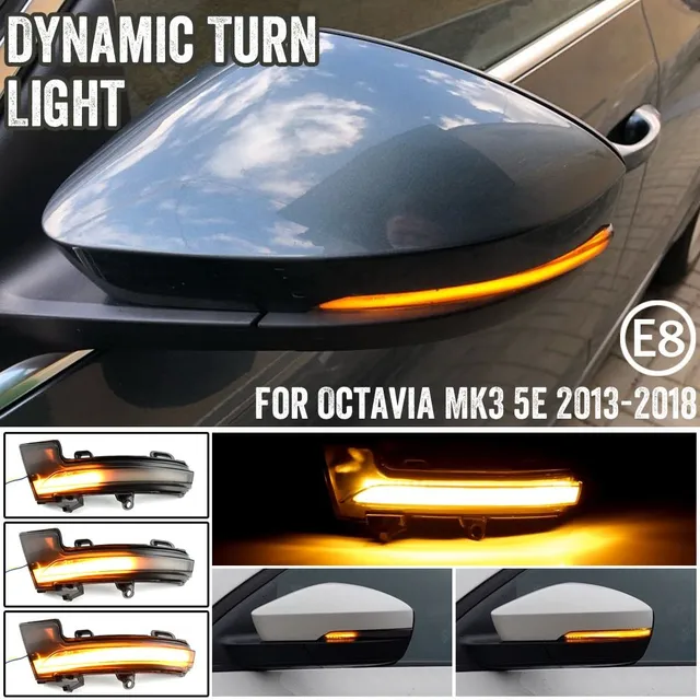 Škoda Octavia III / 3 dynamické smerové svetlo pre zrkadlo