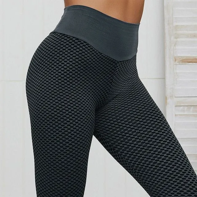 Női karcsúsító push-up fitnesz leggings