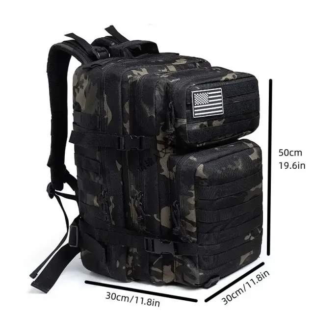 Sac à dos militaire tactique 5L Molle Army Assault Pack - Sac à dos de 3 jours pour Bug Out, randonnée, trekking