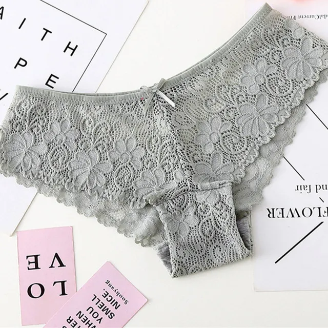 Women's sexy lace seamless thong