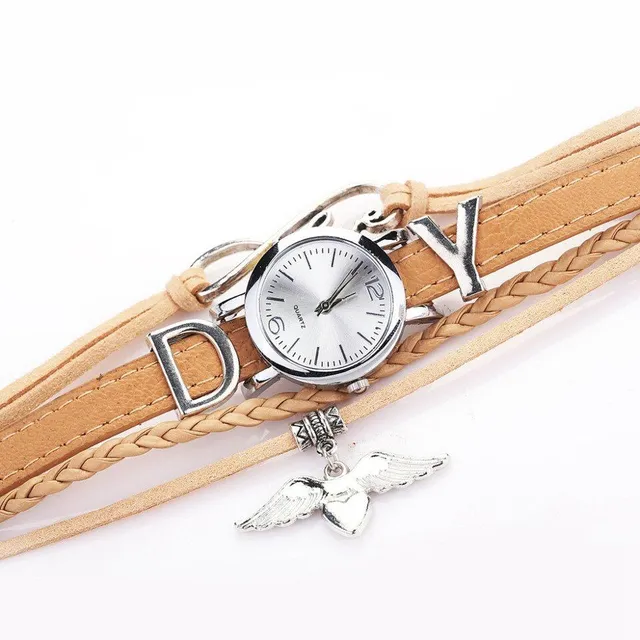 Women's watch with a decorative bracelet