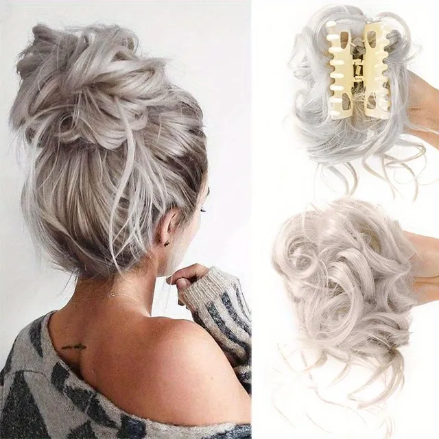 Women's synthetic hair - tousled bun