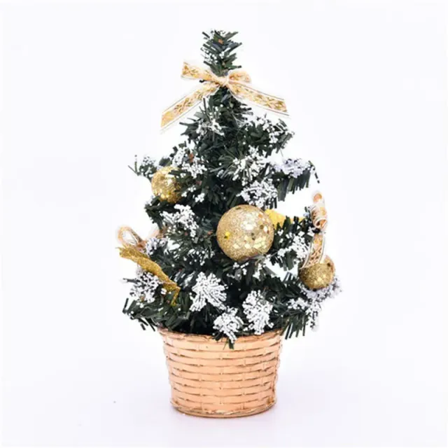 1 ks umělého stolního mini vánočního stromku na výzdobu - 20 cm