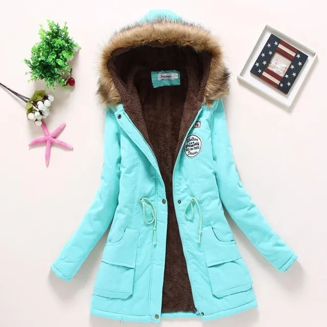 Women's winter jacket with fur SARA