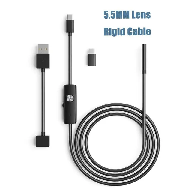 Endoscop Android de 5,5MM 7MM Mini cameră 3IN1 Micro USB Type-c Borescope Impermeabil LED Auto Inspection pentru Sumsang HUIWEI PC AN98