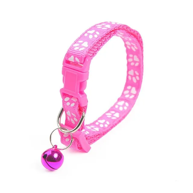 Coloured collar with bell for cats