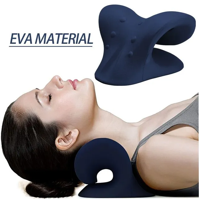 Cervical Shoulder Stretcher Relaxer Cervical Chiropractic Traction Device Pillow for Pain Relief Cervical Spine Relaxment Gift