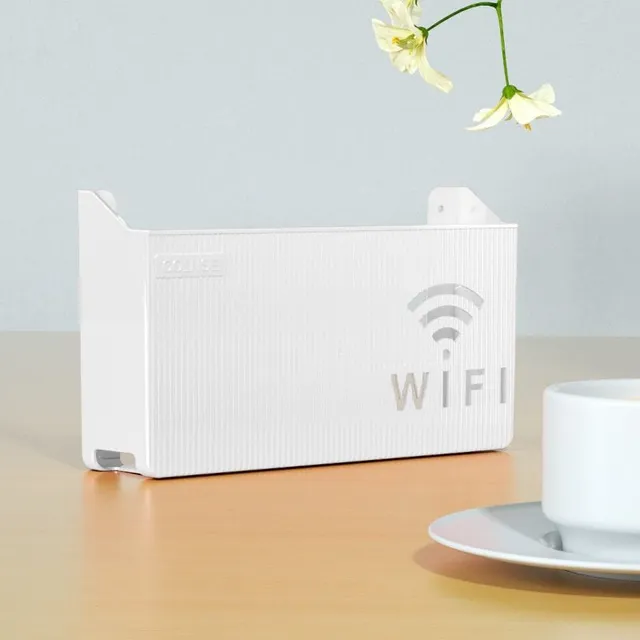 Wall mounted plastic box for wifi router