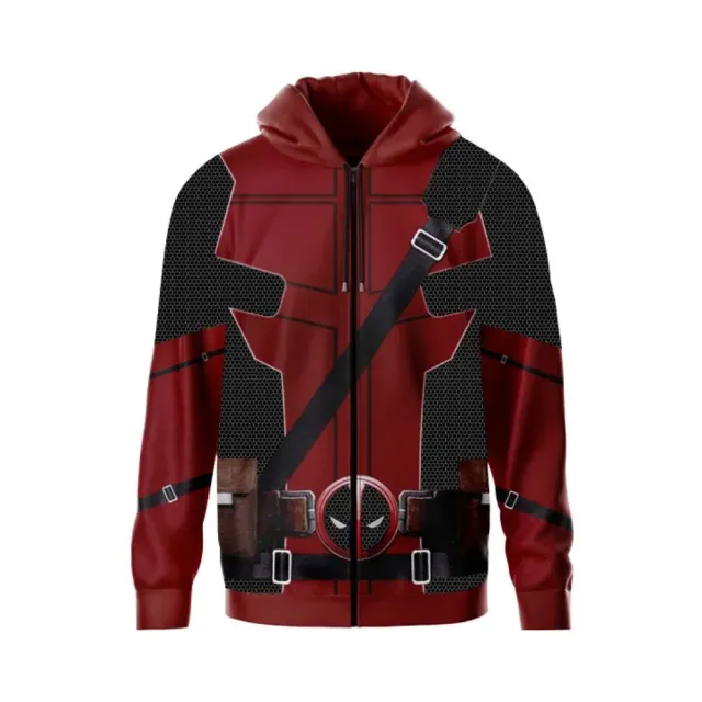 Unisex anime hoodie with motifs of favorite heroes Deadpool and Wolverine