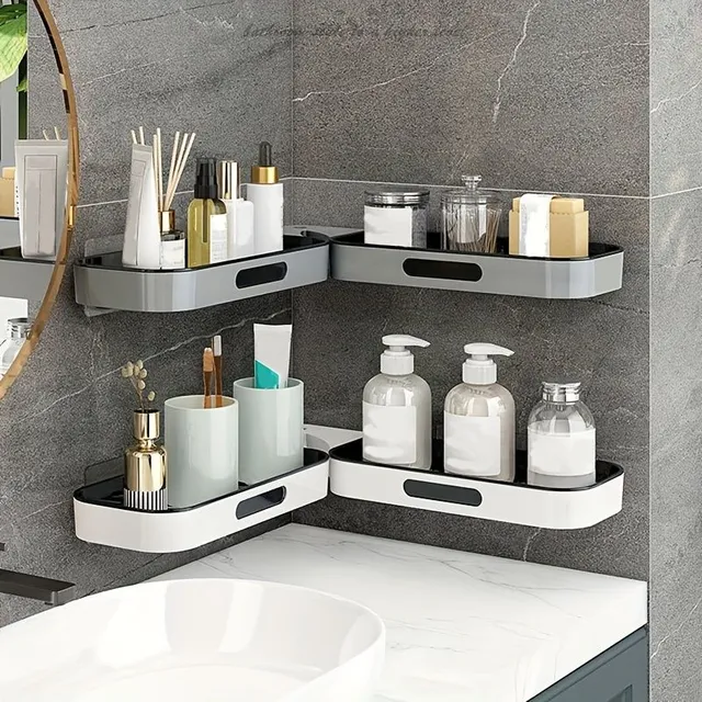 Bathroom miracle: Plastic wall shelf for easy storage