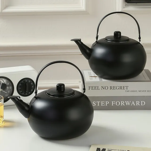 Stainless steel tea kettle with dispenser