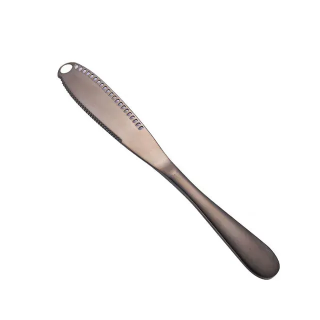 Stainless steel butter knife - quality processing, several color variants