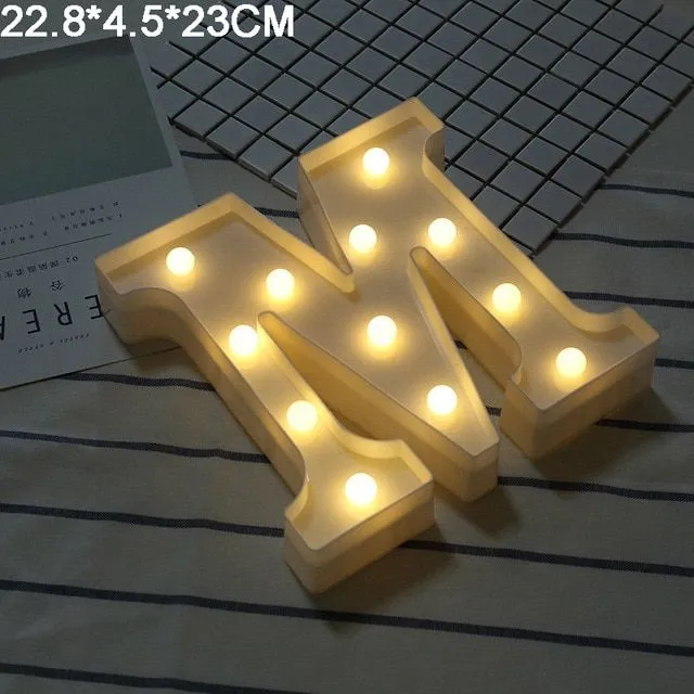 LED light letters