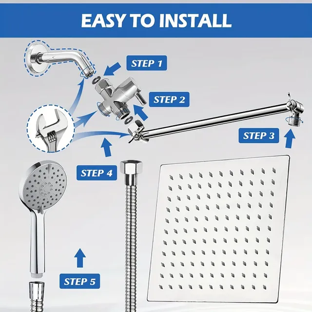 Improve Your Bathroom Use this Stylish Shower Sets 10 A 8 From Stainless Steel!