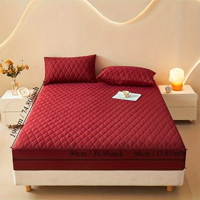 Waterproof mattress protector 1 pcs, stain resistant and moisture resistant, Suitable sheet