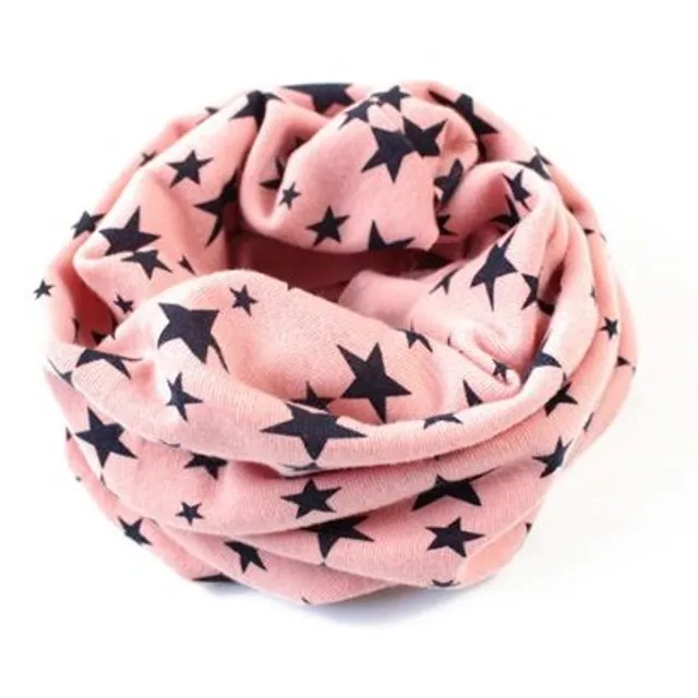 Children's fashion scarf with stars - 7 colours